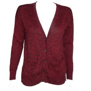MADEWELL Red Marbled  Cardigan